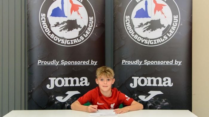 Joey Bennet, a young member of the Bunratty United squad was chosen to participate in the West Cork Academy training programme.   (Photo: Tony O'Donovan)