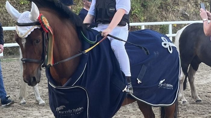 Caragh Myles won the crosspoles league at the Maryville Stables in Carrigaline.