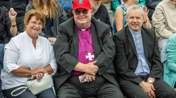 Bishop Paul Colton and his wife Susan with Bishop Fintan Galvin. (Photo: Andy Gibson)