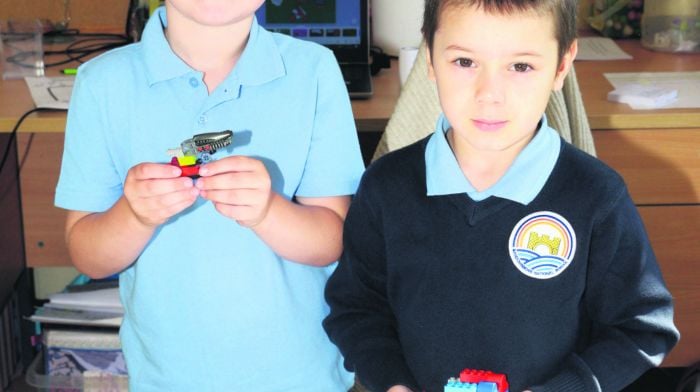 NEWS 29/8/2024 Pictured at Bandon bridge national school was Daire McNamara and Bogdan Burac. Picture Denis Boyle