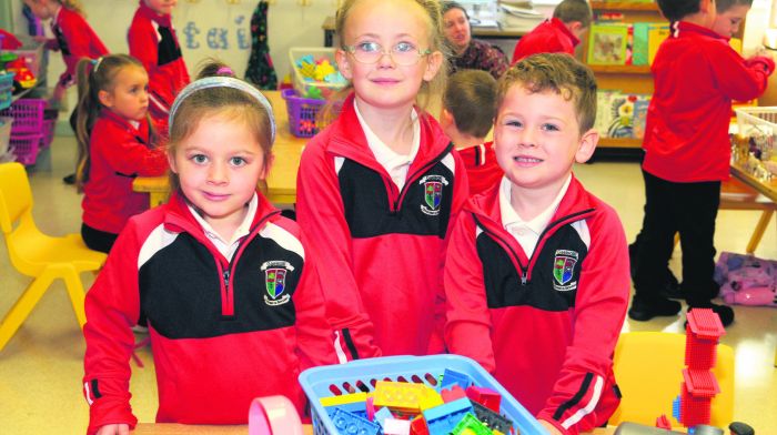 At Gaelscoil Dhroichead na Banndan were Fiadh Ní Dhonnabhaín, Sienna Guemar and Luke Ó Cróinin. (Photo: Denis Boyle)