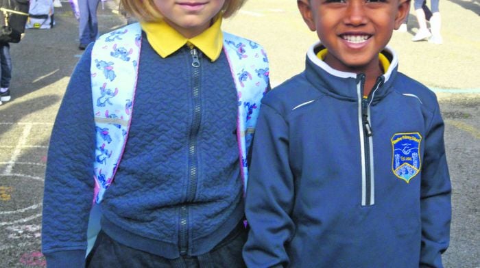 At Bandon primary school were Laura Olszewska and Adam Tom. (Photo: Denis Boyle)