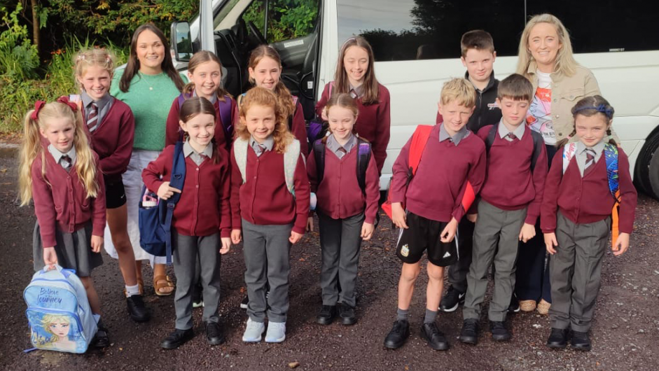 West Cork school celebrates first bus service Image