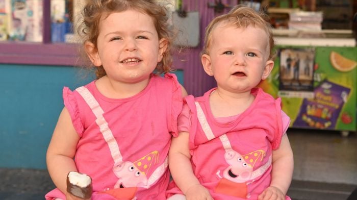 Lola (left) and Ruby Coughlan from Dripsey enjoying a few few days in Clonakilty.  (Photo: Martin Walsh)