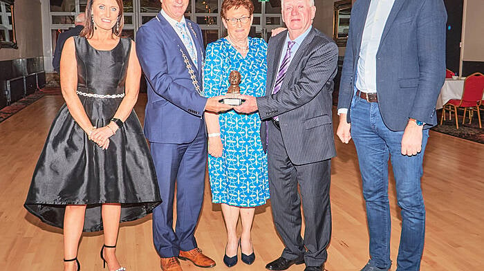 Cllr Deirdre Kelly, Cllr Alan Coleman, Margaret Collins,  Tommy Collins and Cllr Noel O’Donovan at the special ceremony.   (Photo: Noel M Photography)