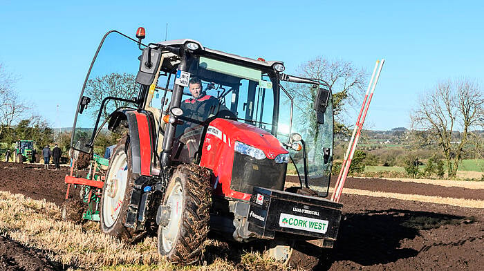 Liam O'Driscoll from Kilbrittain was the winner of the reversible senior class with his Massey Ferguson 5711.