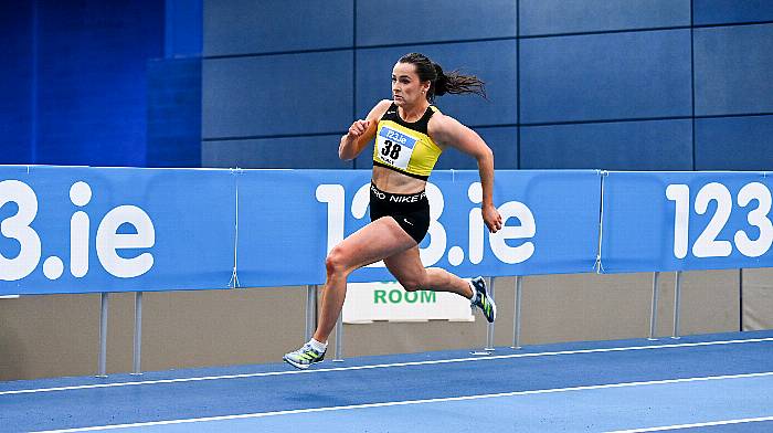 Ballineen Bullet Phil Healy races to 200m glory at national senior indoor championships Image