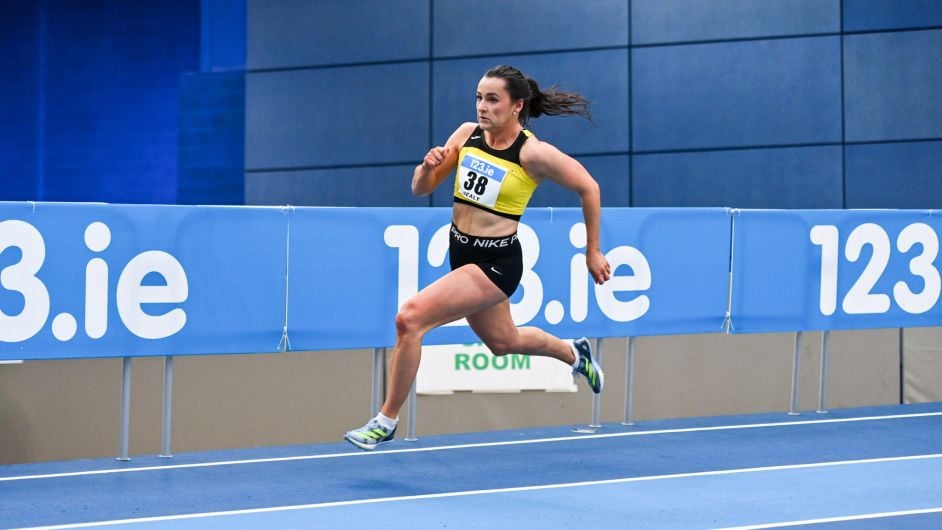 Ballineen Bullet Phil Healy races to 200m glory at national senior indoor championships Image