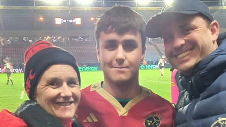 Bantry’s latest rugby star Dylan Hicks is finding his feet at Munster level Image