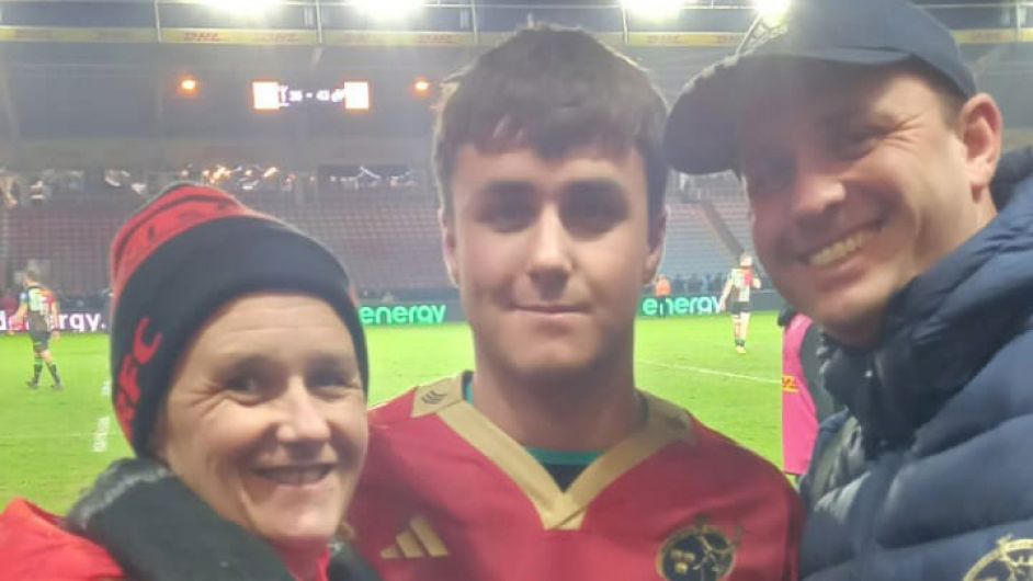 Bantry’s latest rugby star Dylan Hicks is finding his feet at Munster level Image