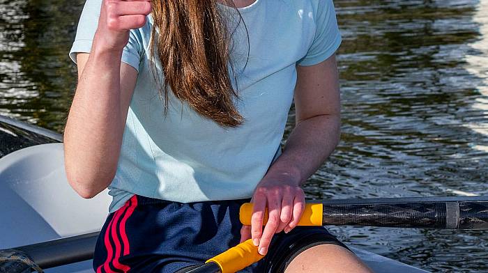 Rosscarbery, West Cork, Ireland. 24th Feb, 2024. Rosscarbery Rowing Club held its weekly training session this morning, facilitating rowers of all abilities. Anna Verling starts her training session. Picture: Andy Gibson.