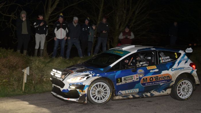 Cronin nicely poised in second place in West Cork Rally Image