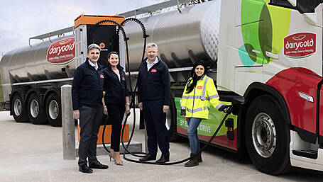 Dairygold launches its first electric milk truck Image