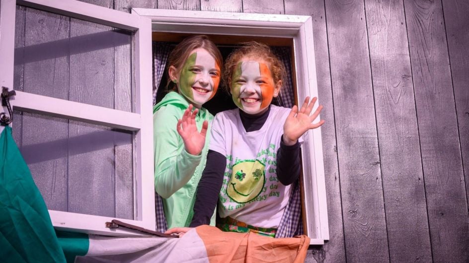 Emily Carroll and Amelia Murphy from Kinsale pictured at this years Kinsale St Patricks Day Parade.
(Photo: John Allen)