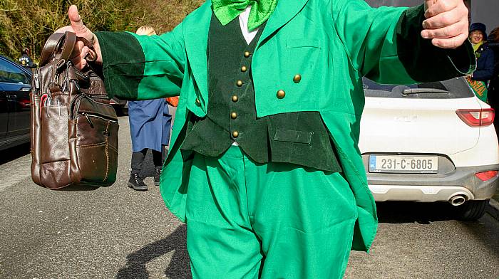 Mark Costelloe from Kinsale looking the part at his local parade. (Photo: John Allen)