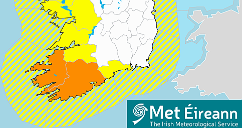 Orange weather warning issued for West Cork Image