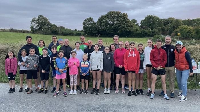 Members of the Tracton Athletic Club on the last night of the summer season races.