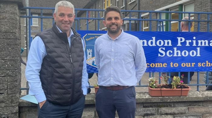 Senator Tim Lombard with Richard O’Regan, Dyslexia Ireland’s West Cork workshop co-ordinator, following a visit to the workshop last week to talk to parents during Dyslexia Awareness Month.