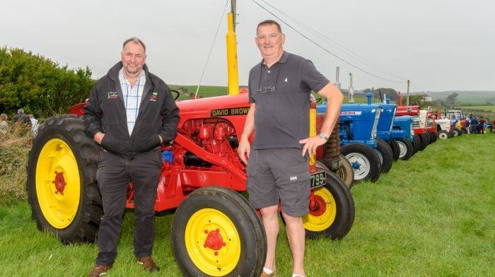 Brothers Paddy Ryan (Ballinascarthy) and Denis Ryan (Innishannon) both took part driving David Brown tractors at the Rathbarry and District Vintage Club’s tractor, truck, car and motorcycle run which was held recently. Paddy drove his immaculate 950 and Denis drove a 996. (Photo: David Patterson)