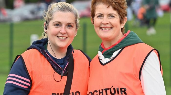 Physiotherapist Jennifer Mythen (left) and Dr. Fiona O’Reilly part of the Clonakilty back-up team pictured prior to the Clonakilty versus Nemo Rangers in the McCarthy Insurance Cork Premier Senior Football Championship quarter-final at Charlie Hurley Park, Bandon last Sunday.  Photo: Martin Walsh.