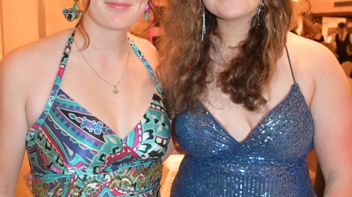 Hazel Deane and Alannah Keane enjoying the Skibbereen Rowing Club Olympic Ball celebration night at the West Cork Hotel last Saturdayevening. Photo; Anne Minihane.