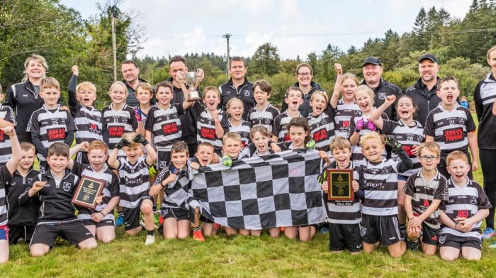 Castletownbere's A and B teams who played Templenoe and Adrigole in the Beara U10s final's day. Congratulations was expressed to all the teams, and their trainers, for a great performance.  (Photo: Anne Marie Cronin)