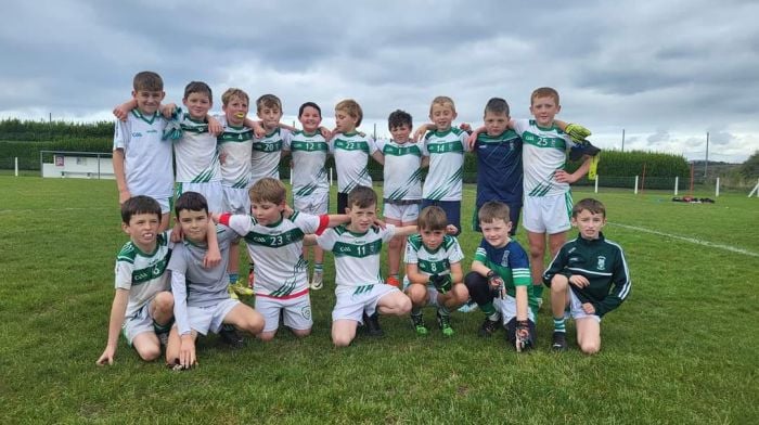 The Ilen Rovers U10 boys who recently played against Bantry in Rath are (back, from left): Elliot Sellars, Cathal Ronan, Hugo O'Driscoll, Charlie Crowley, Liam O'Neill, Herman Marchenko, Stephen O'Mahony, Daniel Swanton, Shane Duggan and Conor O'Sullivan. Front (from left): Danny Coakley, Seán Duggan, Michael John Whooley, Eoghan Hegarty, Noah Harmon, Aaron Hegarty and Eoin O'Donovan.