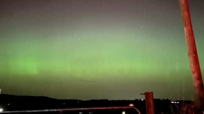 The Northern Lights over Macroom by Peggy O'Callaghan.