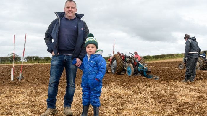 Denis and Charlie Murphy (Kilbrittain) enjoying their day at Kilbrittain’s 40th annual ploughing match, which was the first ploughing match of the 2024/2025 season in the Cork West region, and which was held on the lands of Con and Kathleen McCarthy, Knoppoge, Bandon.  (Photo: David Patterson)