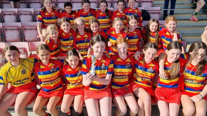 The camogie team from Bishop Galvin Central School emerged victorious at the West Cork Sciath na Scol hurling competition held at the Clonakilty GAA grounds.