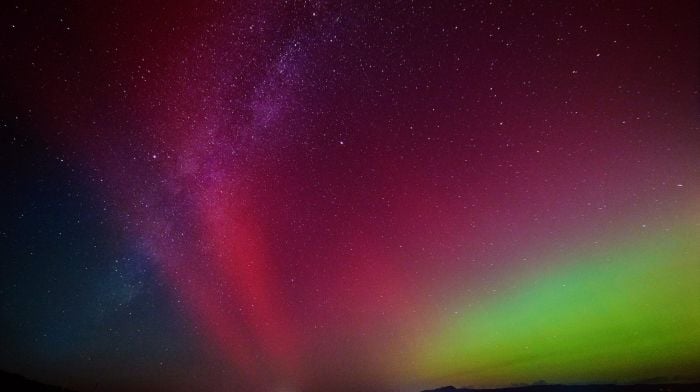 The Aurora Borealis above Bantry.  (Photo: Miki Barlok)