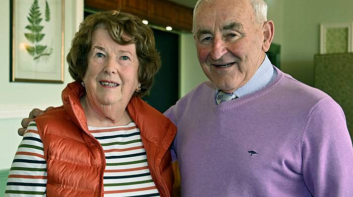 Mary and Consie Keohane enjoying the recent Barryroe Senior Citizens party in Fernhill House Hotel, Clonakilty. (Photo: Martin Walsh)