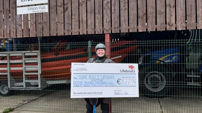 Anaïs O’Donovan was one of the Paddle 4 Life team members who undertook a series of challenges over the last two years on behalf of the eight lifeboat stations in Cork.