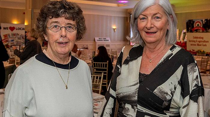 Rosscarbery, West Cork, Ireland. 1st Nov, 2024. The Southern Star held its 2024 Farming Awards on Friday last, at the Celtic Ross Hotel, Rosscarbery. Pictured at the awards are Nora McNamara, Carrigaline & Maria Barrett, Clonakilty. Photo: Andy Gibson.