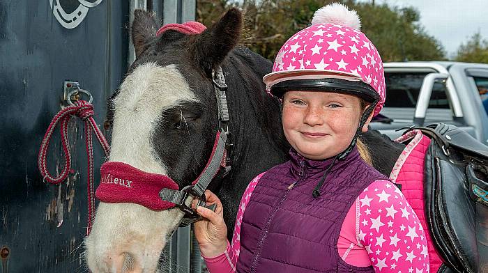 Taking part in the cheval was Kelsey May O'Sullivan from Allihies with her pony 'Tucker'. (Photo: Andy Gibson)