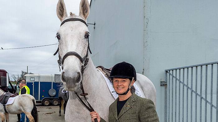 Carol Connolly from Coomhola, with her horse Blondie, took part in West Cork Chevals first charity event of the season. The cheval ran from Durrus to Ahakista and back and all proceeds were in aid of the West Cork Jesters.  (Photo: Andy Gibson)