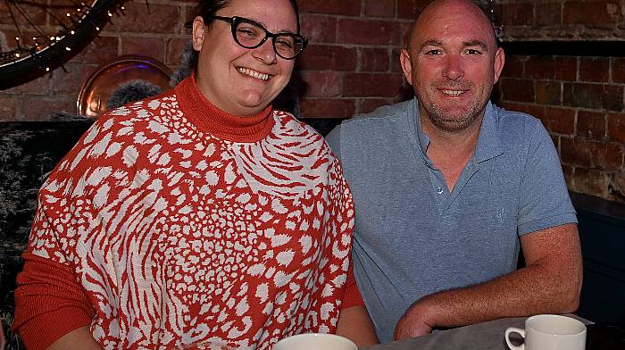 Lauren Ingram and Fachtna McCarthy, Courtmacsherry at the Seven Heads Walks annual fundraising breakfast in Courtmacsherry Hotel.   (Photo: Martin Walsh)