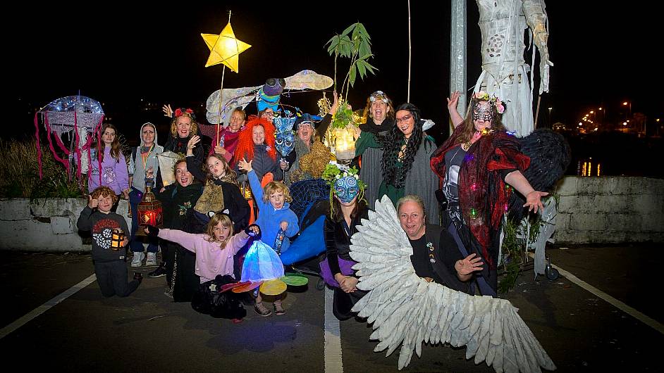 Participants pictured at the Kinsale Samhain Lantern Parade. 
(Photo: John Allen)