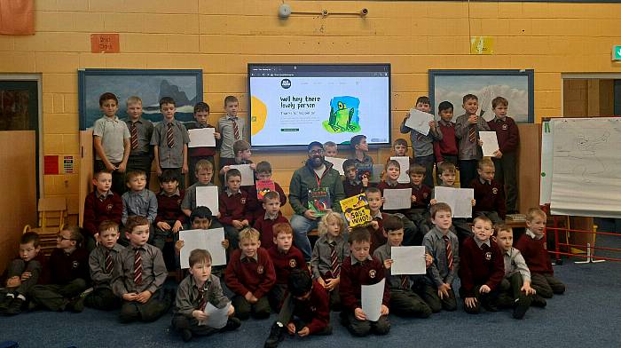 Local author inspires young minds at St Patrick’s BNS Image