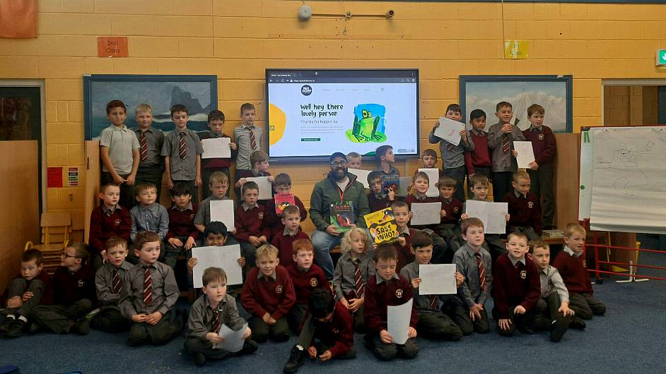 Local author inspires young minds at St Patrick’s BNS Image