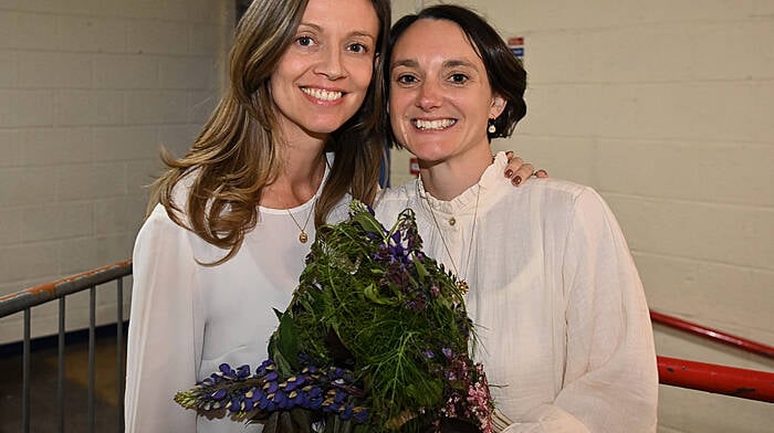 First-time Cllr Isobel Towse (with SD party leader Holly Cairns) who grew up on Sherkin Island but is now living near Rosscarbery.
(Photos: Martin Walsh)