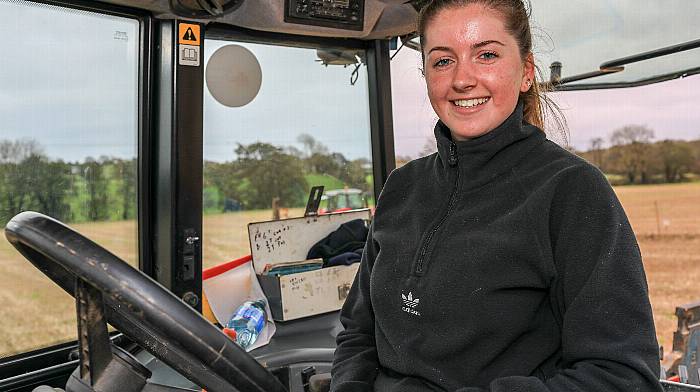 Ellen Nyhan from Ballinspittle taking part in the recent Cork East ploughing match that was held in Ballyfeard.  (Photo: David Creedon)