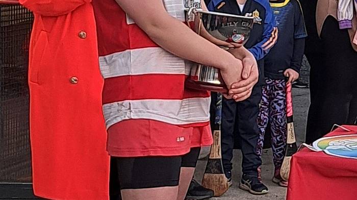 Isobel Lordan, captain of Courcey Rovers camogie team, following the presentation of the Lily Grant cup at Castle Road, after a thrilling game where the team defeated St Finbarr’s.