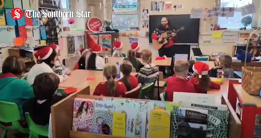 WATCH: Pupils at Droumclough National School record the Shakin' Stevens classic Merry Christmas Everyone Image