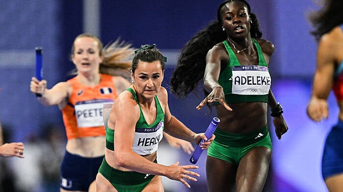 Ballineen bullet Phil Healy in action for the heroic Ireland women's 4x400m relay team that just missed out on a medal at the Paris Olympics. Phil did, however, win a silver medal at the 2024 European Championships in Rome alongside Rhasidat Adeleke, Sophie Becker and Sharlene Mawdsley.