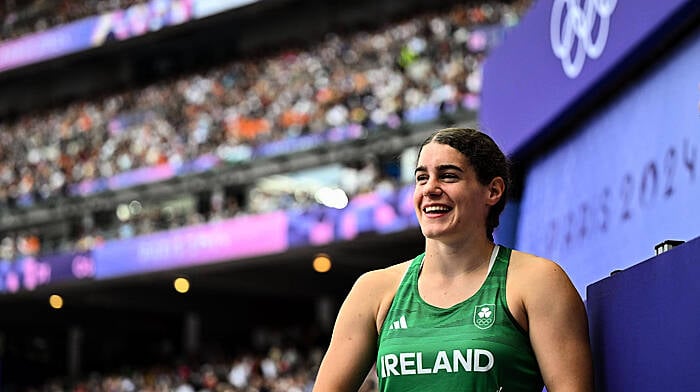 Bandon AC athlete Nicola Tuthill, from Kilbrittain, shone on the Olympic stage during the summer, as she comperted in the women’s hammer throw. The youngest competitor in the event, Nicola finished a superb 16th out of 32 athletes at her first Olympics.