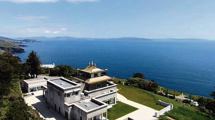 A new temple at Dzogchen Beara at the tip of the Beara Peninsula opened its doors to the public for the first time on July 17th.