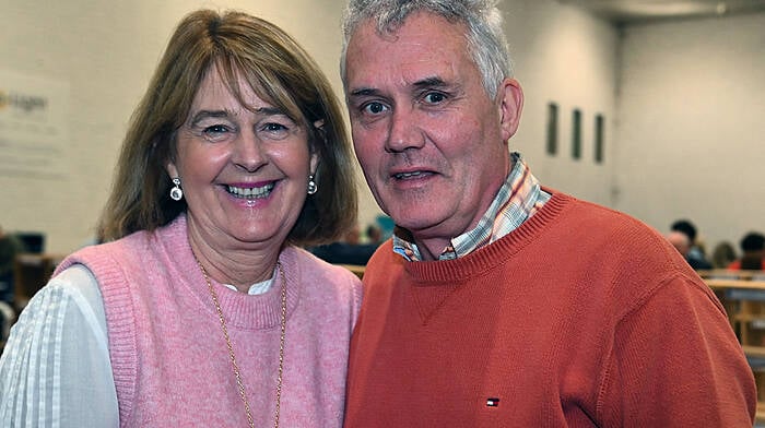 Paddy and Yvonne Ryan from Clonakilty at the count centre in the Mallow GAA complex.  (Photo: Martin Walsh.)