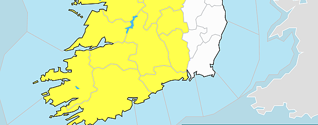 Yellow Weather Warning Issued For West Cork Image