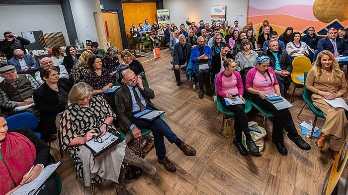 Skibbereen, West Cork, Ireland. 5th Dec, 2024. The Southern Star held its annual Business Awards Pitch Night at The Ludgate Hub, Skibbereen, on Thursday 5th December. Around 30 businesses pitched to the panel of judges. Photo: Andy Gibson.